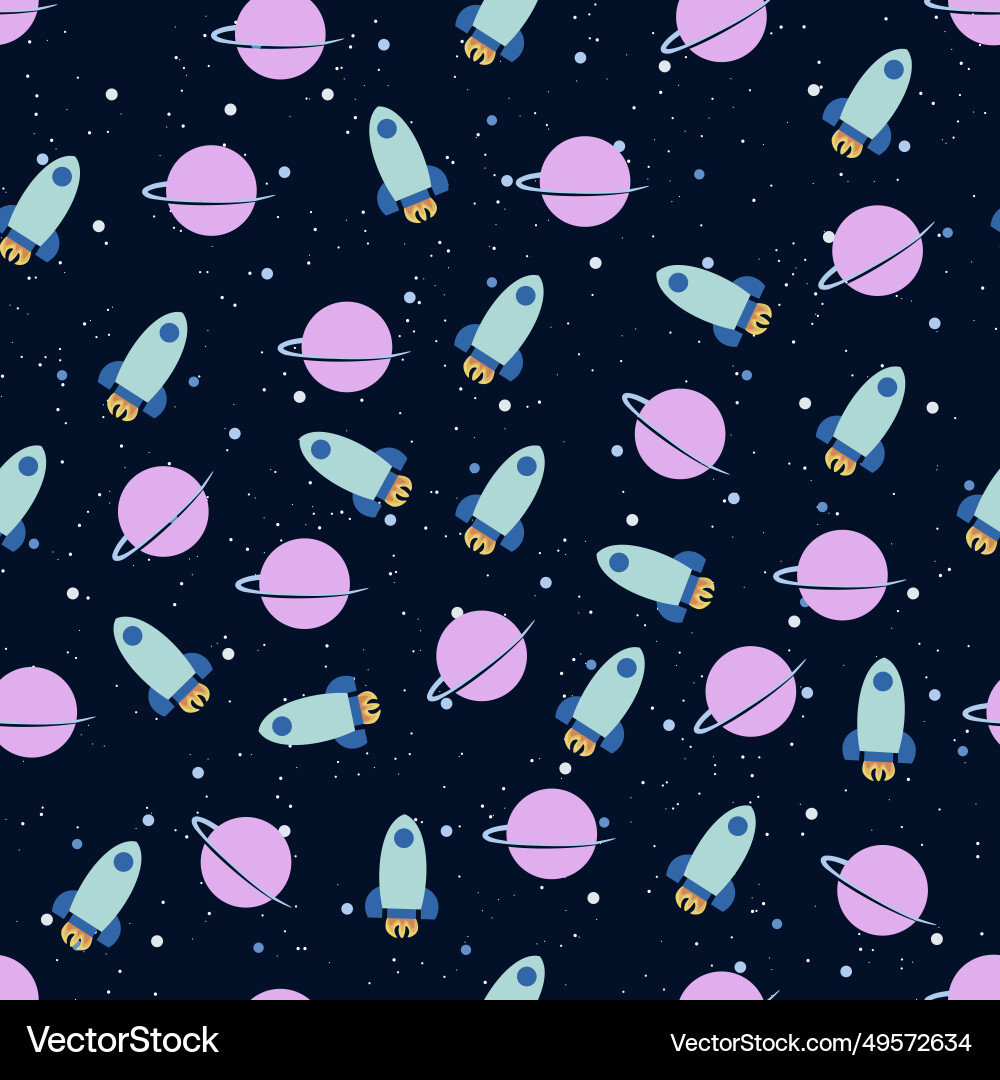 Rocket Patterns Rocket pattern Royalty Free Vector Image - VectorStock