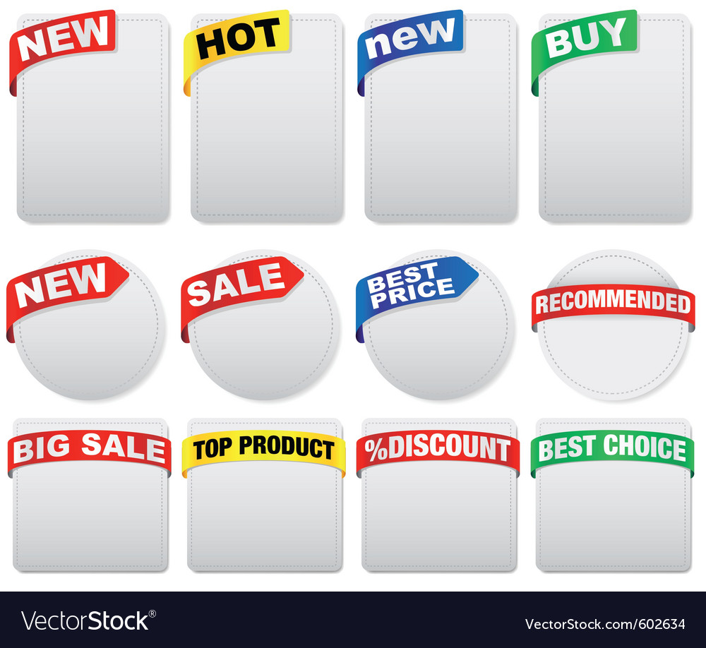 Set of labels Royalty Free Vector Image VectorStock Set of labels Royalty Free Vector Image VectorStock
