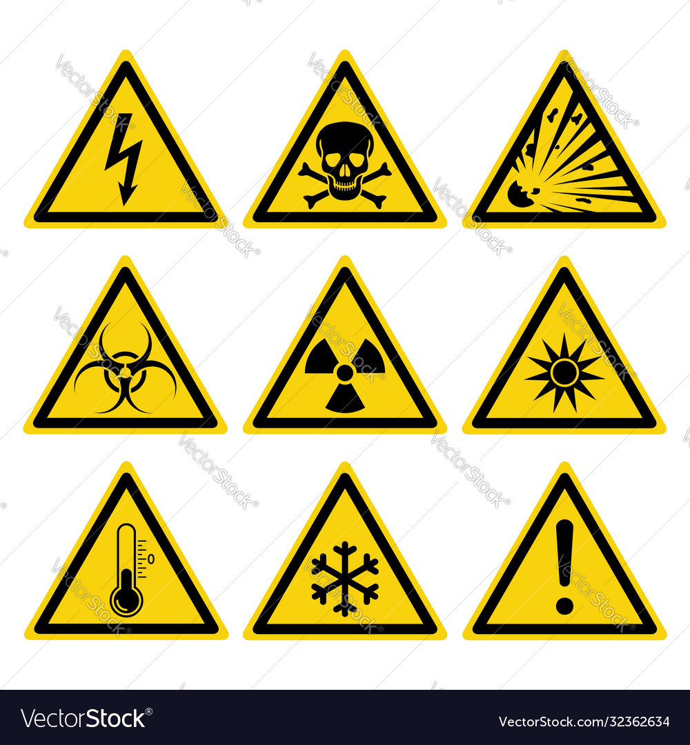 Set signs Royalty Free Vector Image - VectorStock