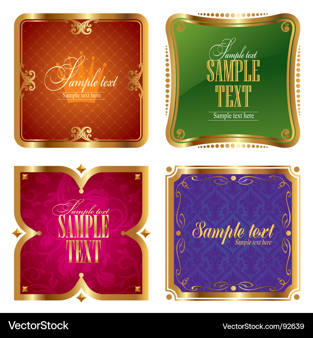 Ornate frames Royalty Free Vector Image - VectorStock