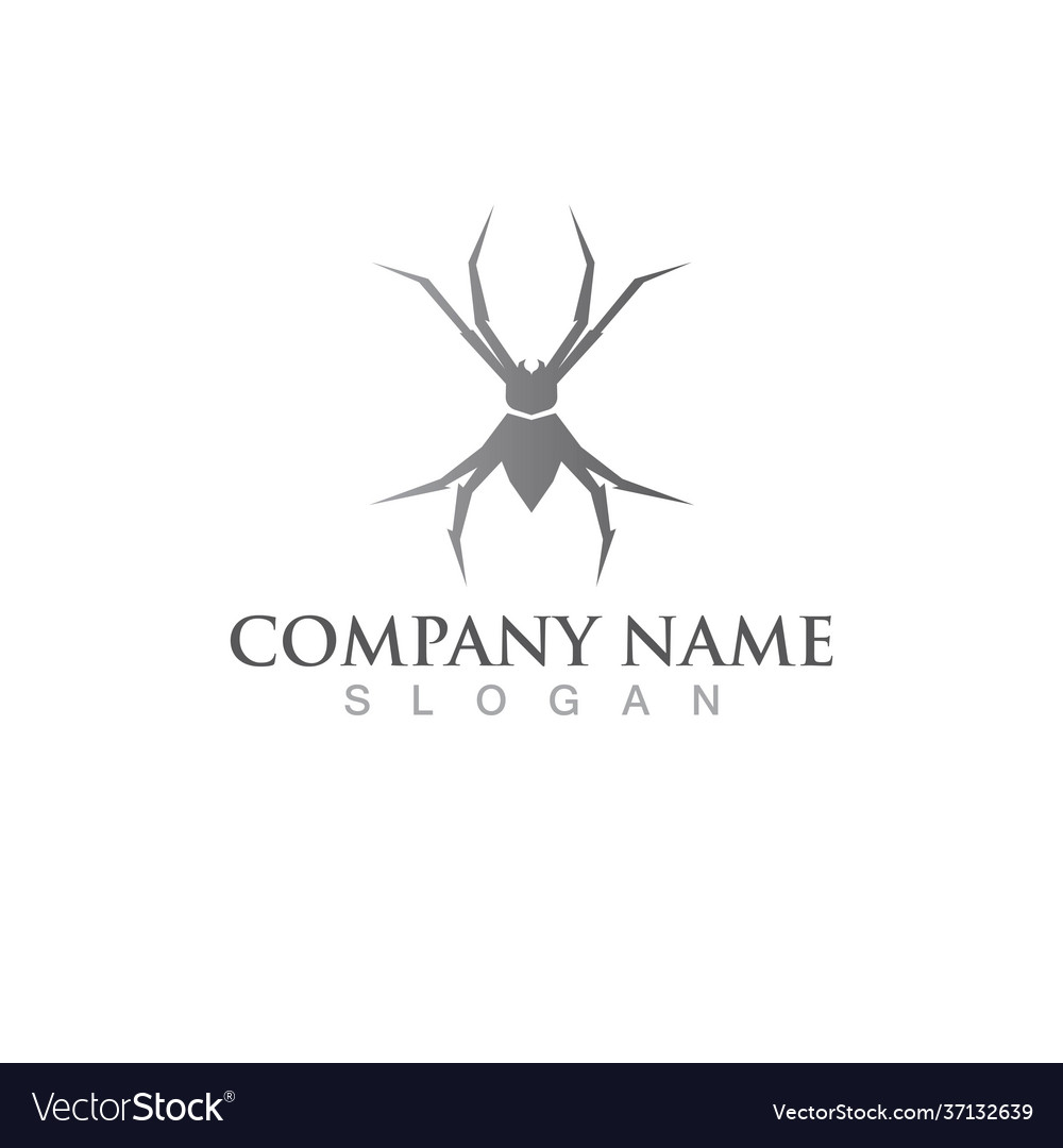 Spider logo and symbol Royalty Free Vector Image