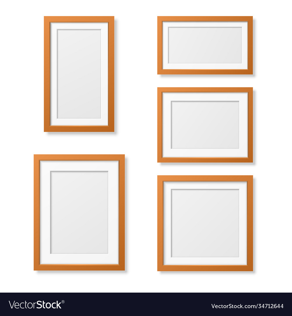 3d realistic wooden or plastic simple modern Vector Image