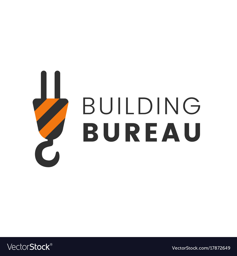 Crane logo for construction or building Royalty Free Vector