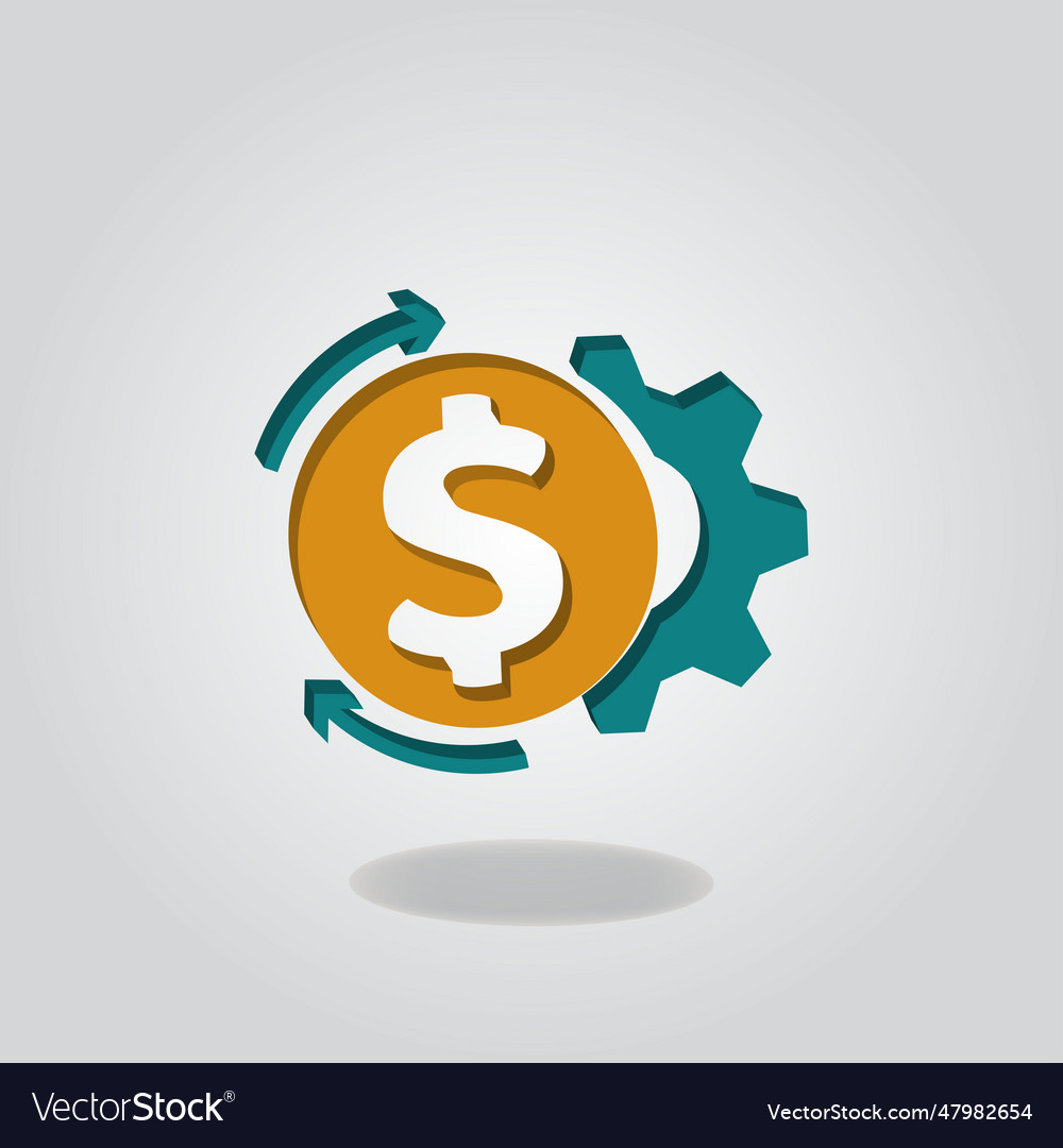 Asset management icon design Royalty Free Vector Image