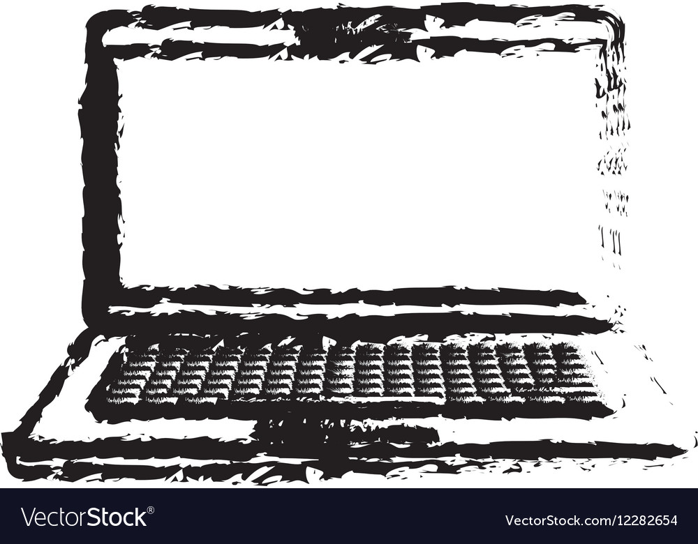 Laptop computer technology Royalty Free Vector Image