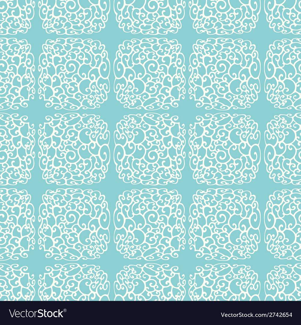 Seamless pattern with abstract geometric doodle