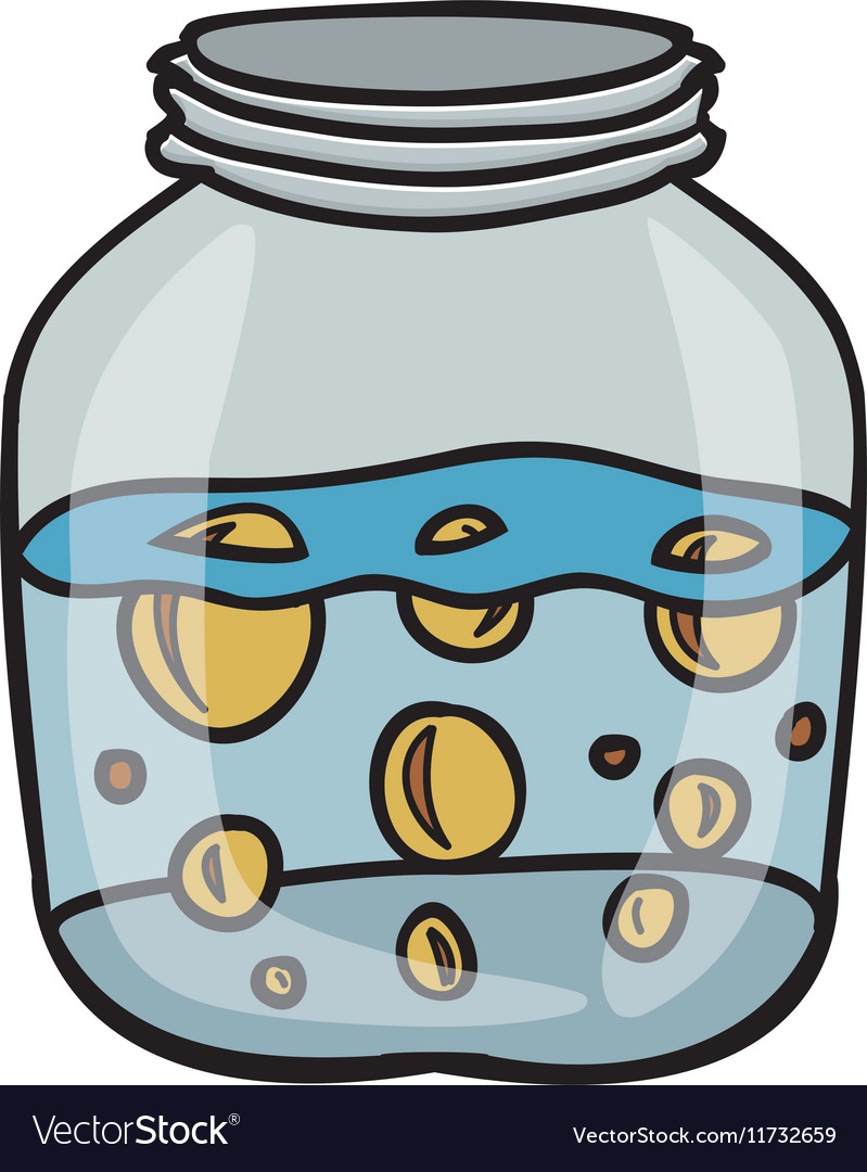 Filled jar icon image Royalty Free Vector Image