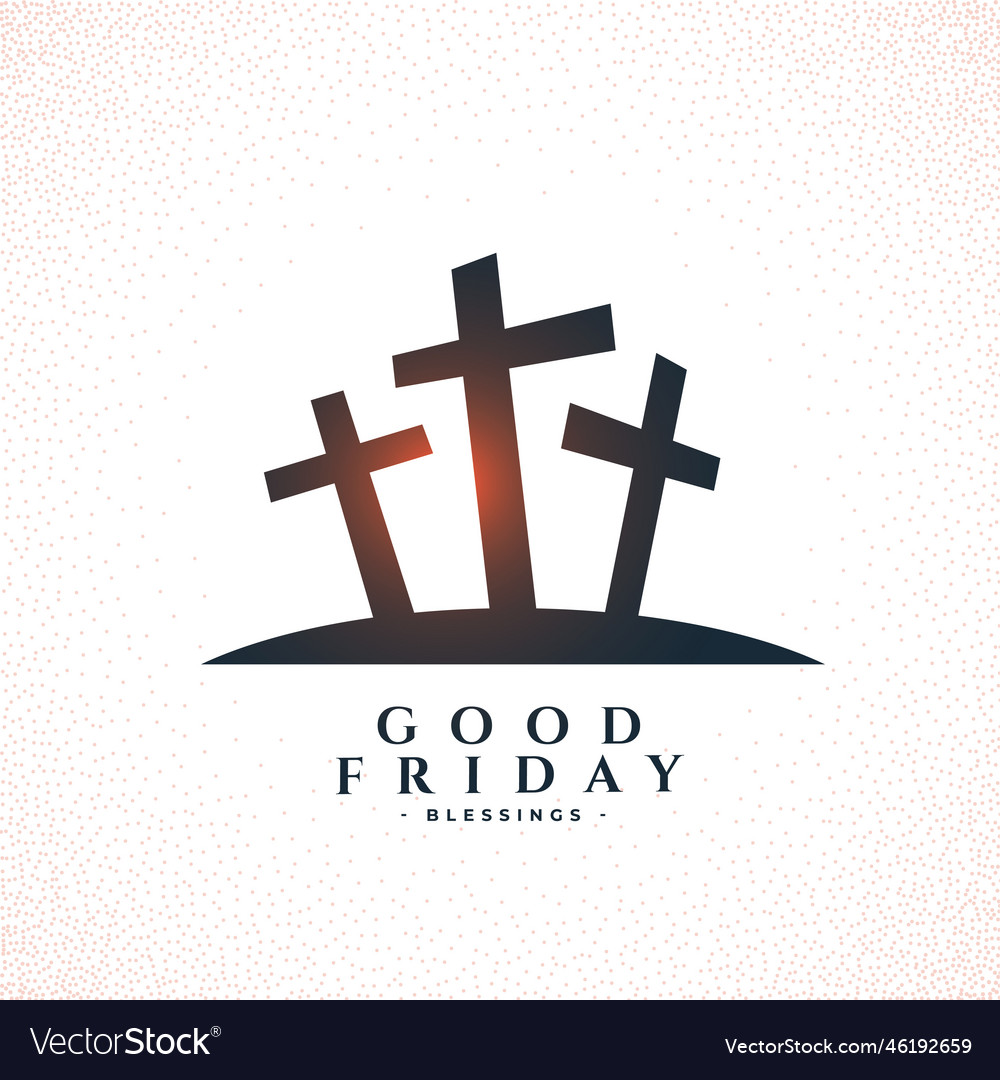 Good friday blessing background for saint belief Vector Image