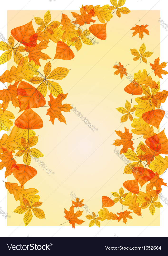 Autumn background Royalty Free Vector Image - VectorStock