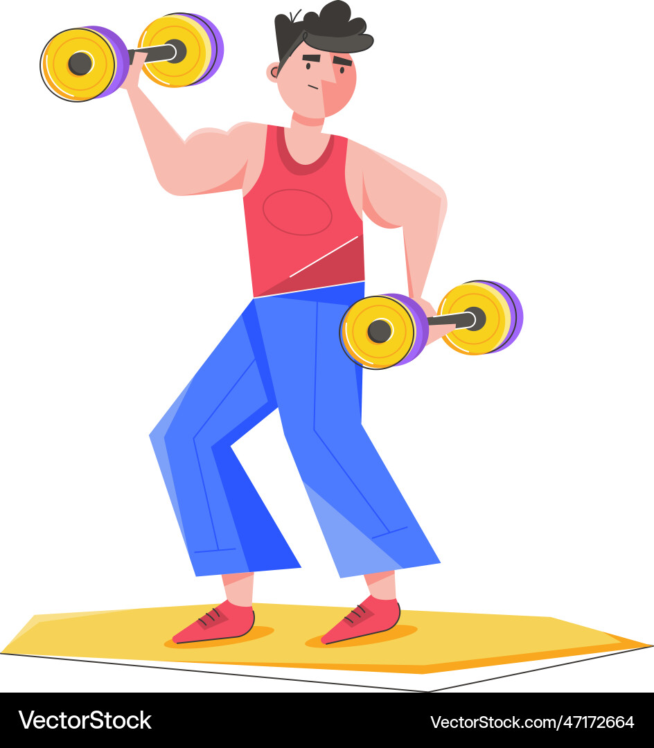 Body Training Vector Muscle training Royalty Free Vector Image - VectorStock