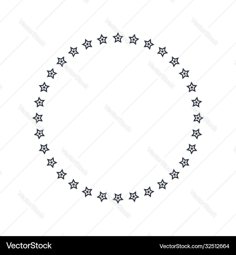 Stars frame 3 Royalty Free Vector Image - VectorStock