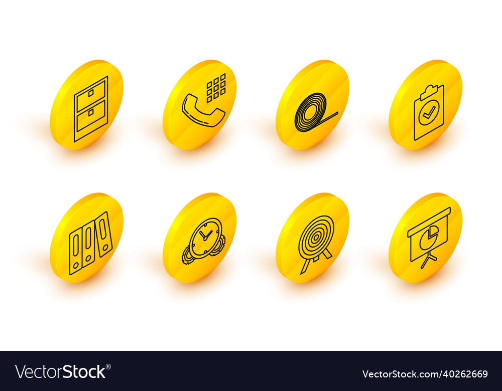 Set line presentation financial board with graph