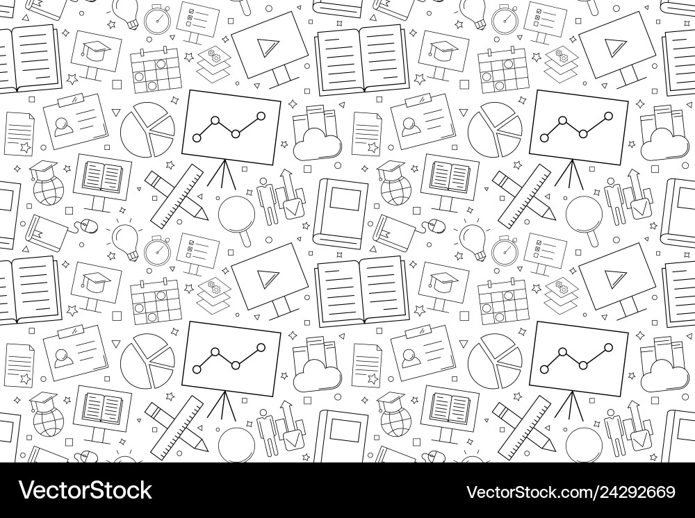 Training background from line icon Royalty Free Vector Image