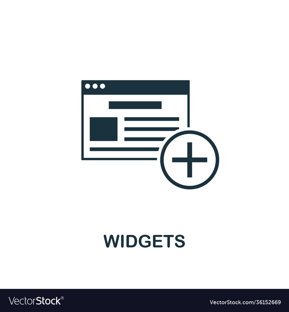 Request widget. Widget icon.