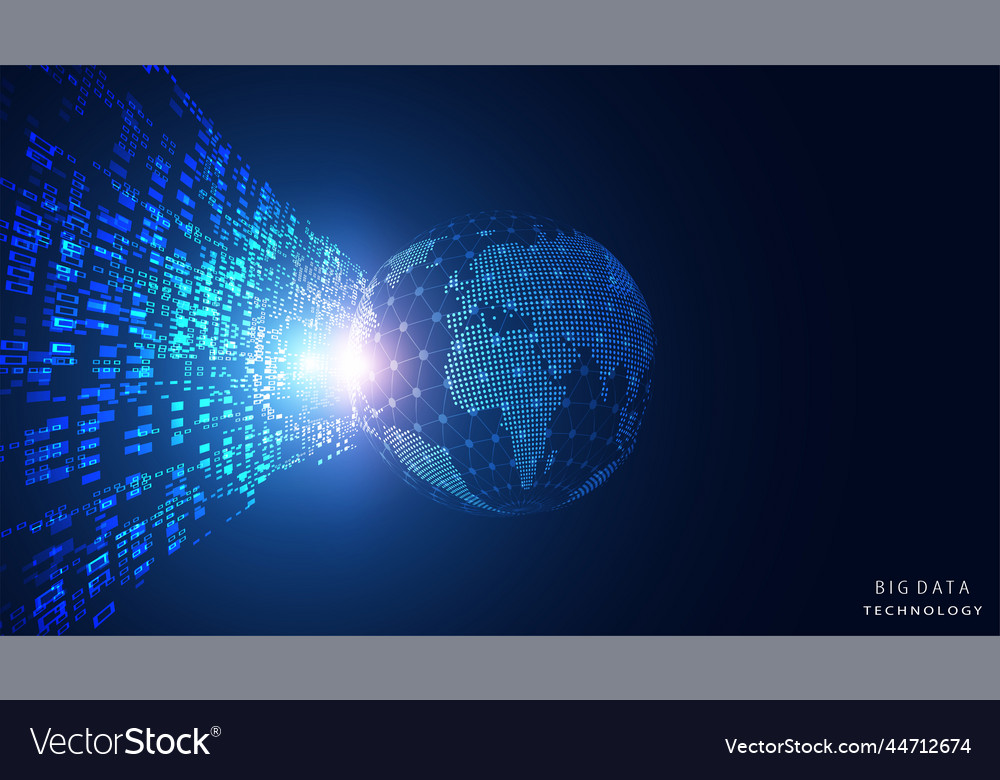 Abstract Global Dot Network Connection Royalty Free Vector