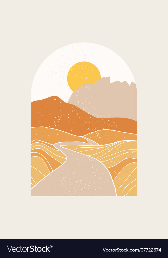 Abstract landscape minimal