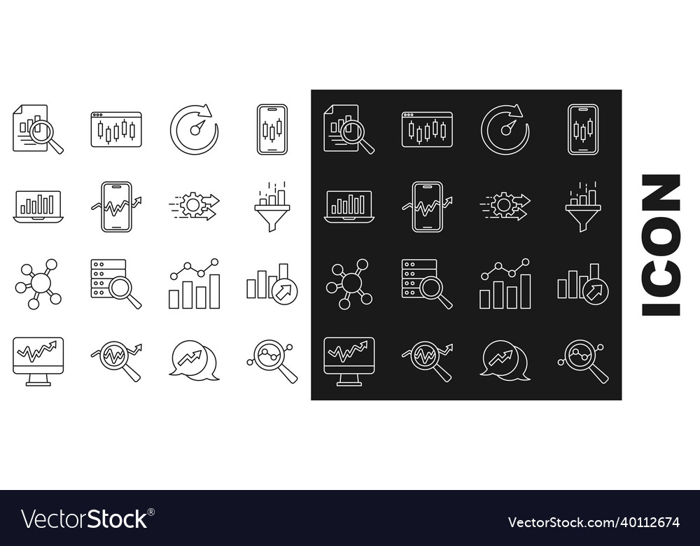 Set line search data analysis financial growth