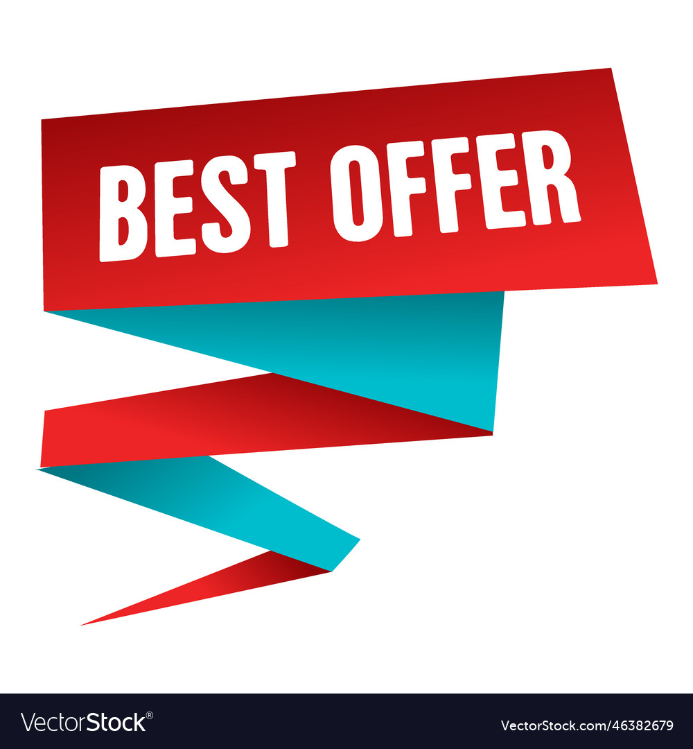 Best offer origami sale label Royalty Free Vector Image