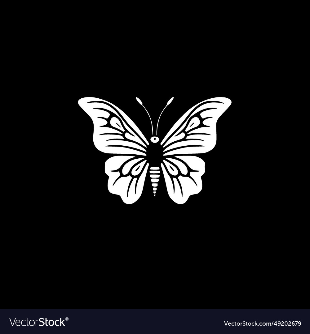 Butterfly - minimalist and flat logo Royalty Free Vector