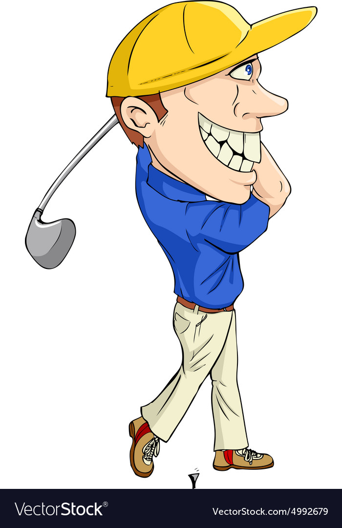 Golfer Royalty Free Vector Image Vectorstock