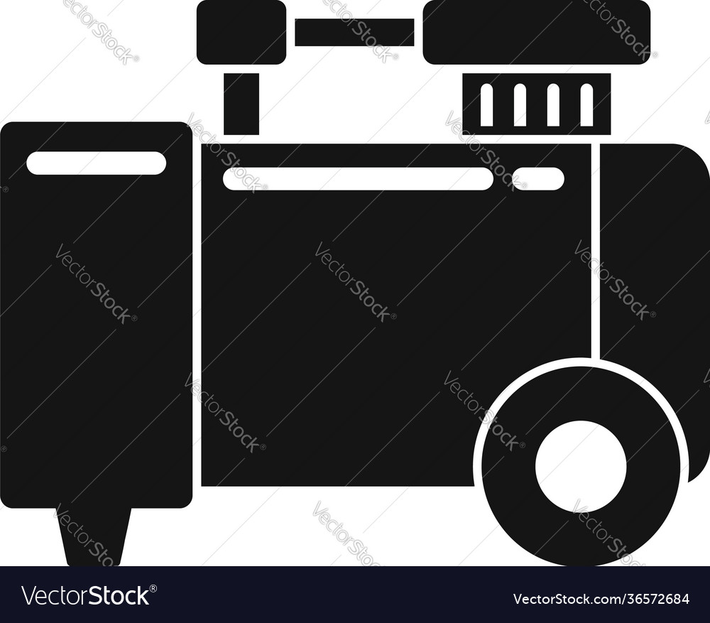 Air compressor icon simple style Royalty Free Vector Image