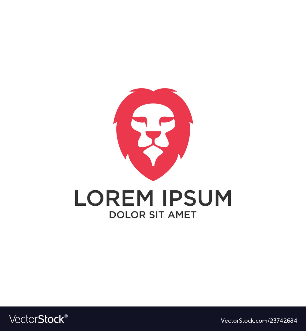 Lion icon logo Royalty Free Vector Image - VectorStock