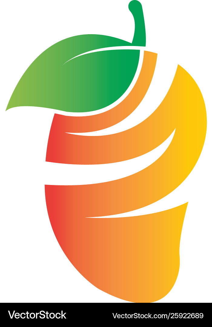 Mango icon logo Royalty Free Vector Image - VectorStock