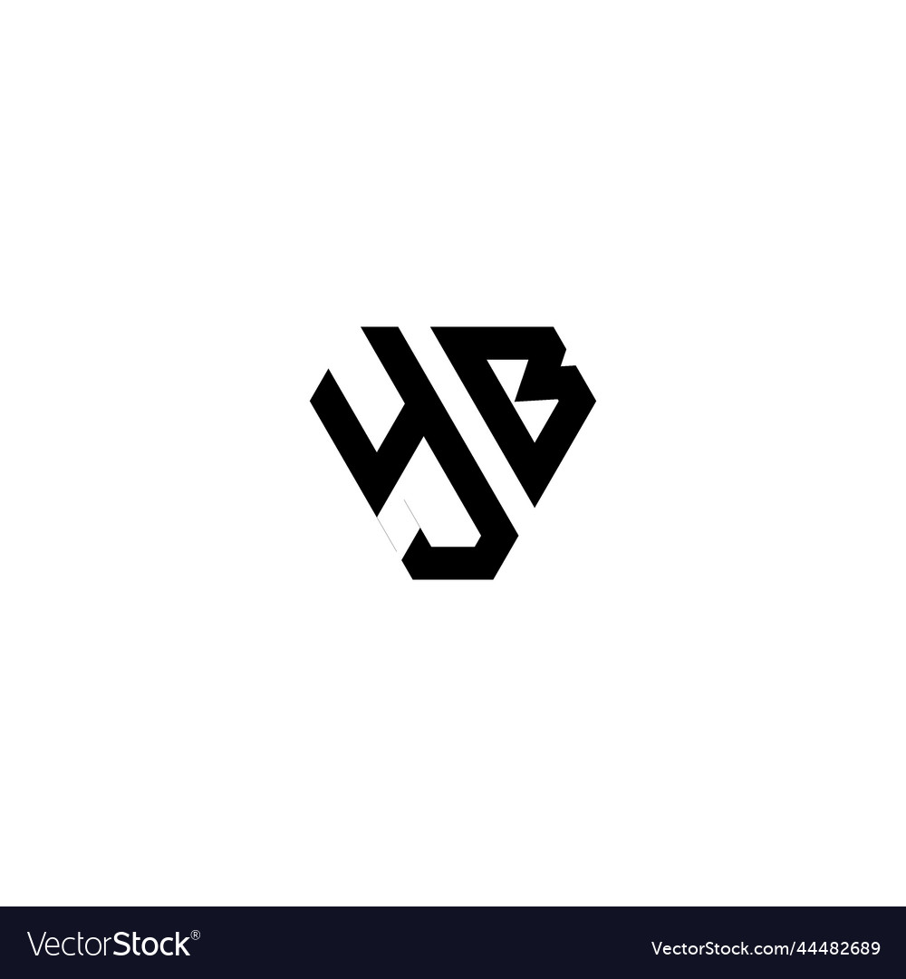 Yb gym concept logo initial with high Royalty Free Vector