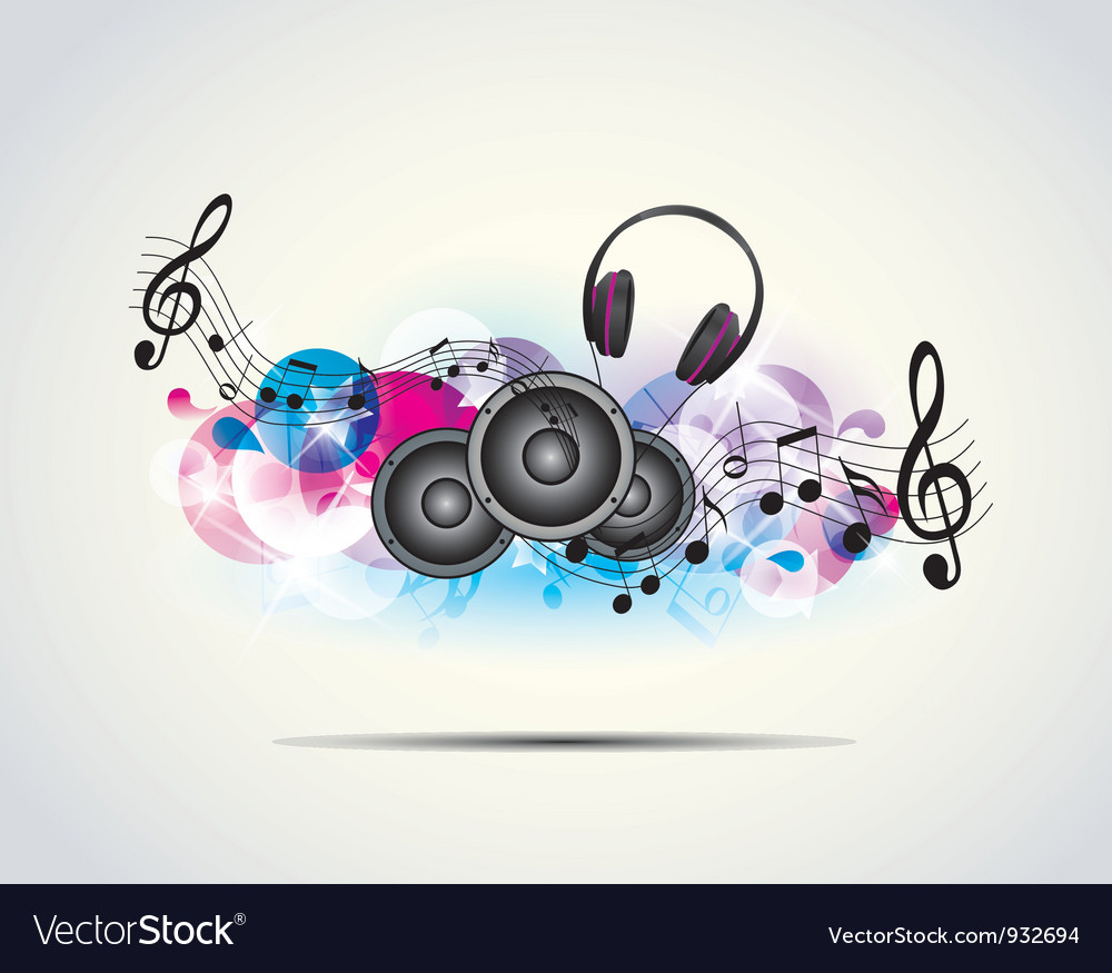 Background Music Royalty Free Vector Image Vecto