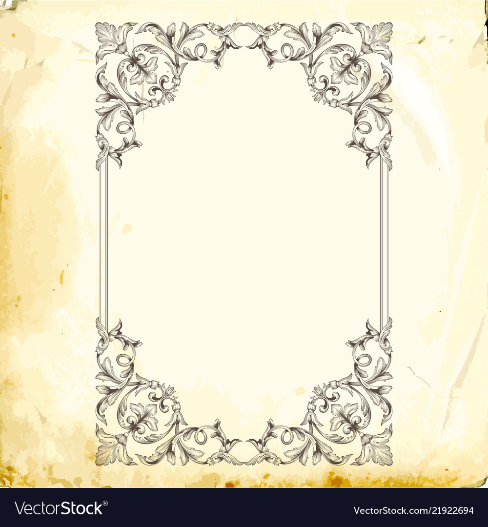 Baroque of vintage elements for design Royalty Free Vector