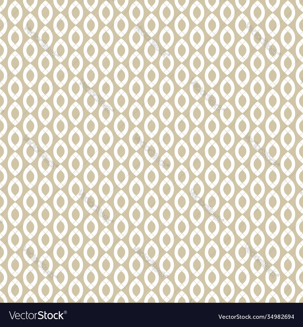 Subtle golden seamless pattern with chains curved