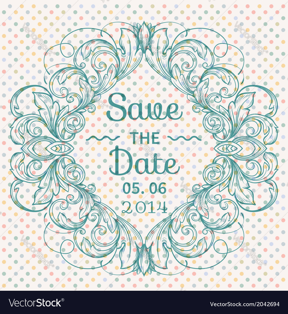 Wedding invitation Royalty Free Vector Image - VectorStock