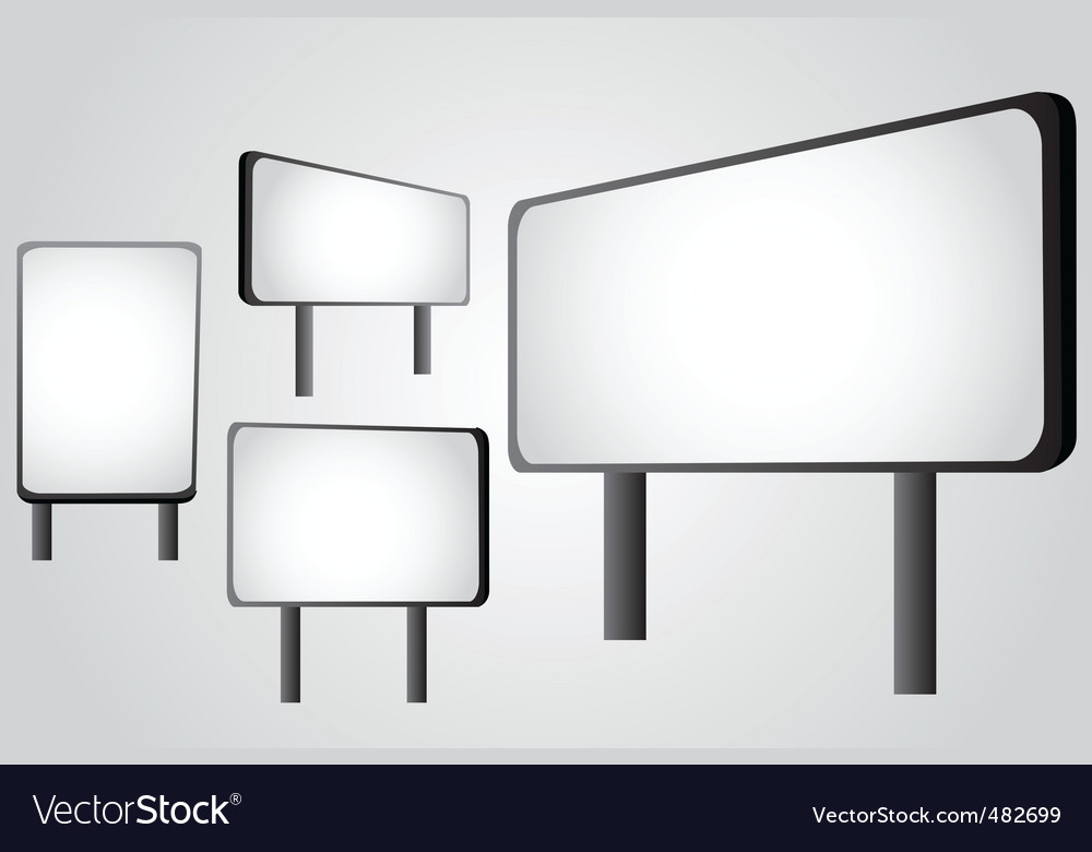 Advertising panel Royalty Free Vector Image - VectorStock