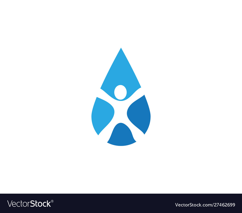 Water drop logo template