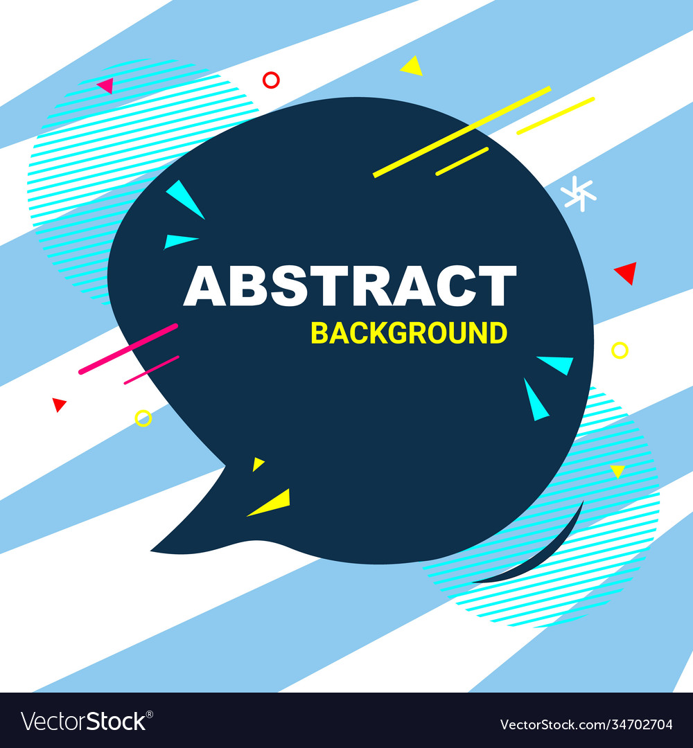 Abstract blue background with chat icon Royalty Free Vector
