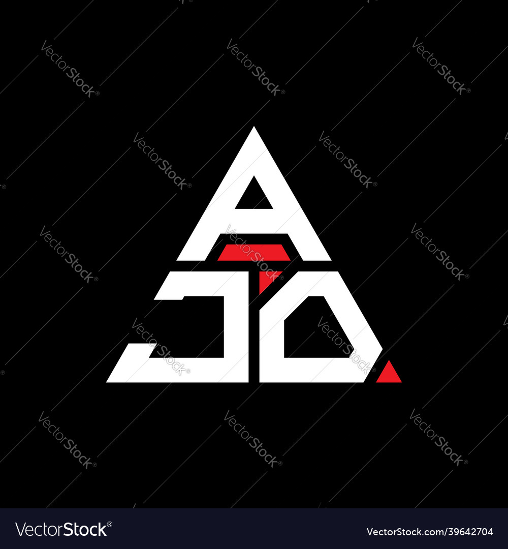 Ajo triangle letter logo design