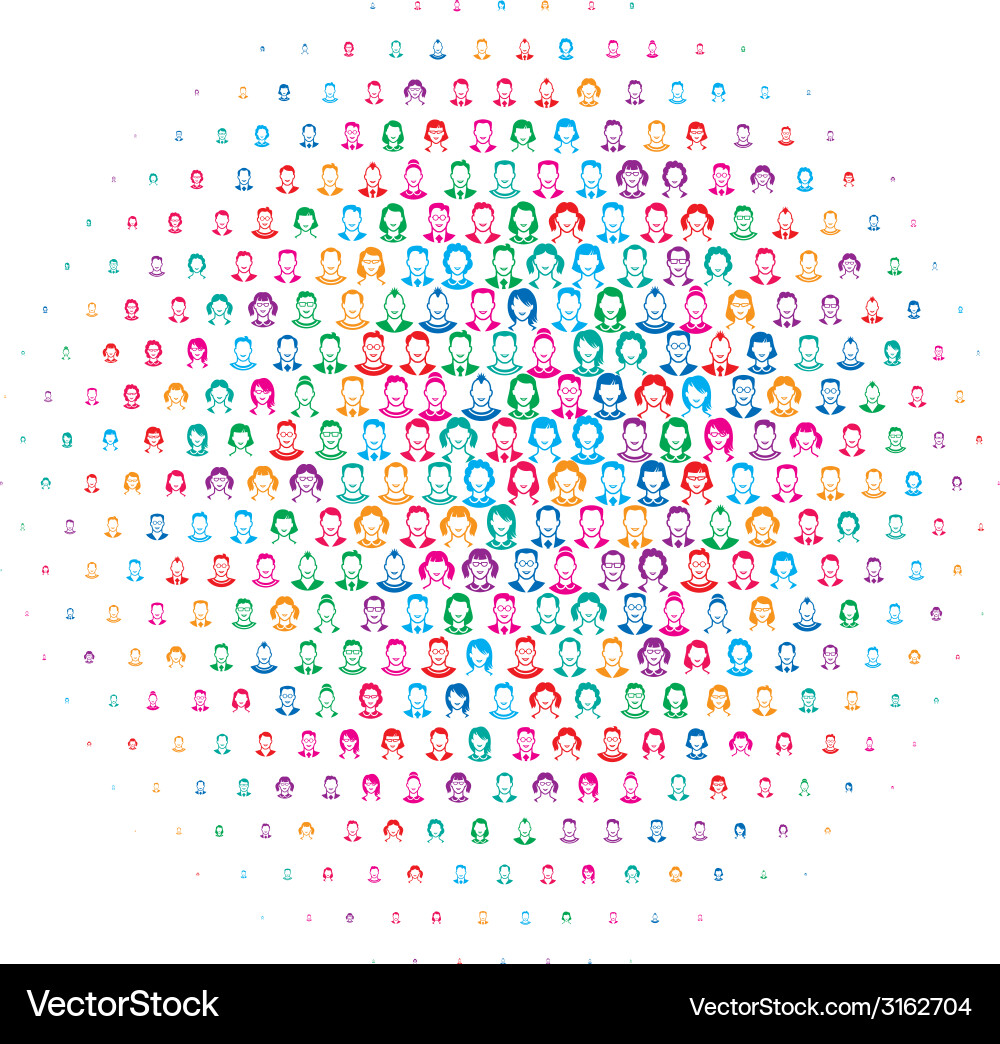 Human faces Royalty Free Vector Image - VectorStock