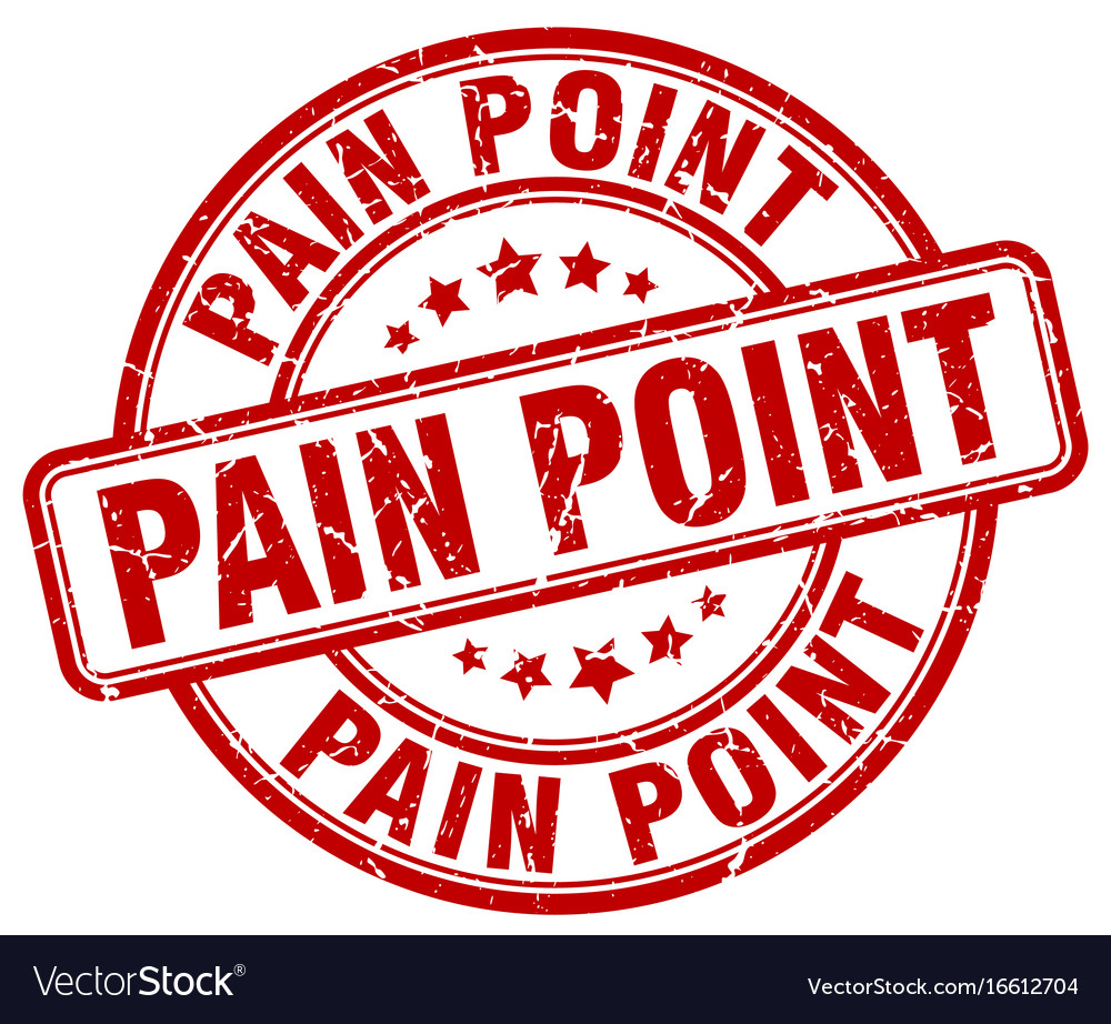 Pain point red grunge stamp Royalty Free Vector Image