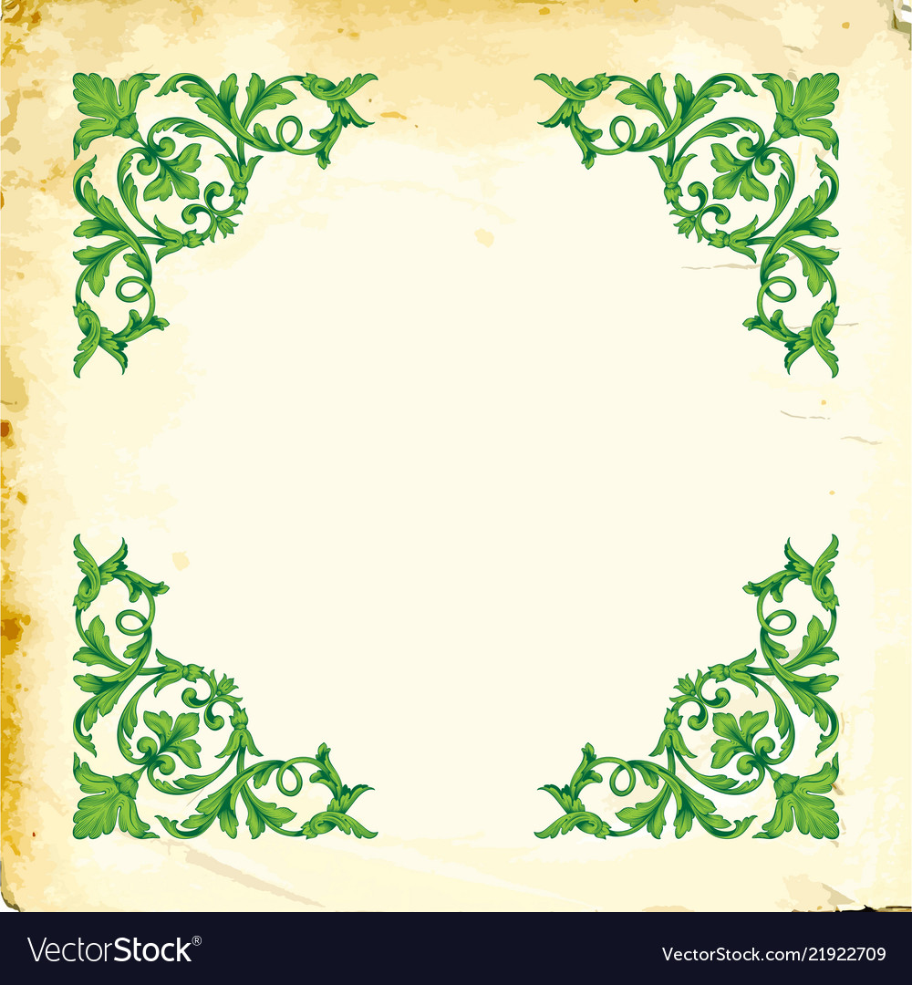 Baroque of vintage elements for design Royalty Free Vector