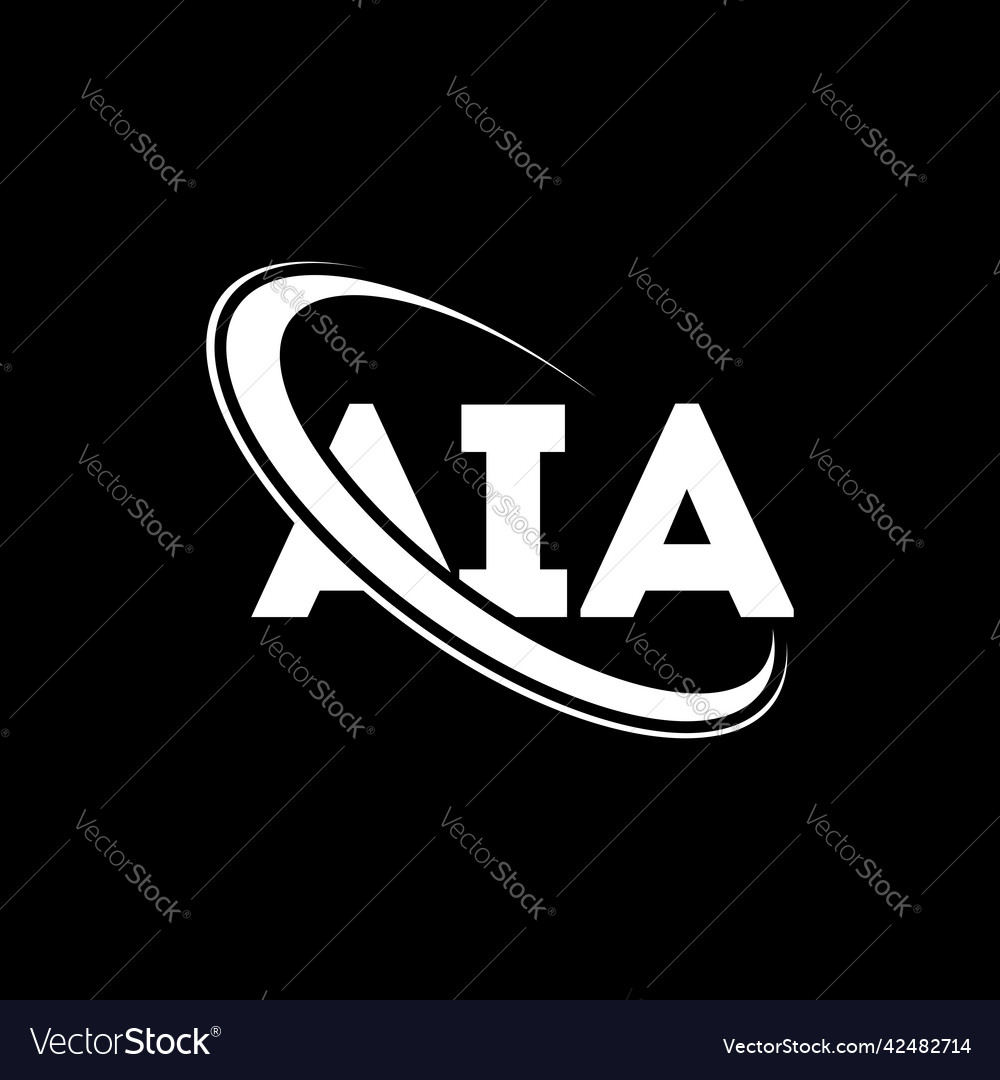 Aia logo letter design Royalty Free Vector Image