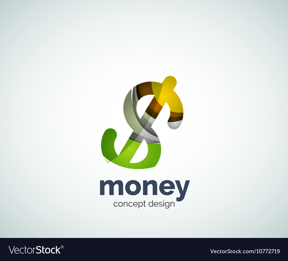 Dollar Logo Template Royalty Free Vector Image Dollar Logo Template Vector Image
