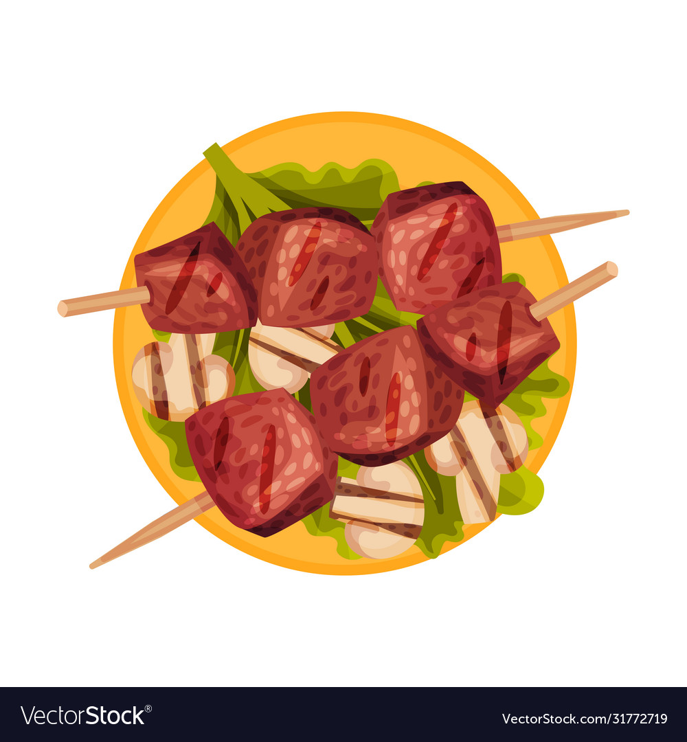 Shashlik or Shashlyk Meaning Skewered Meat Was Originally Made Stock Image  - Image of recipe, grilled: 104226073