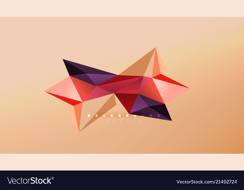 Abstract background - geometric origami style