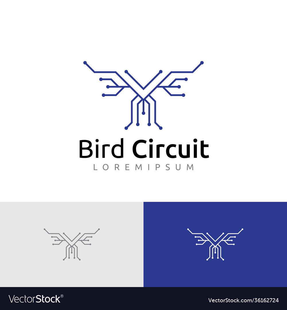 Bird wings eagle circuit electronic technology