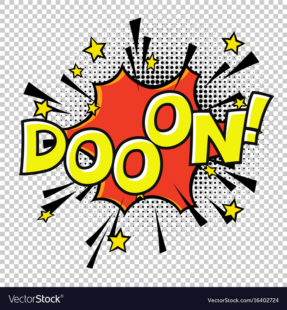 Doon doo-o-n halftone circle on transparent