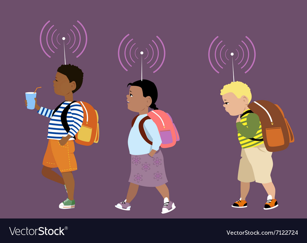 Keep track of your child Royalty Free Vector Image