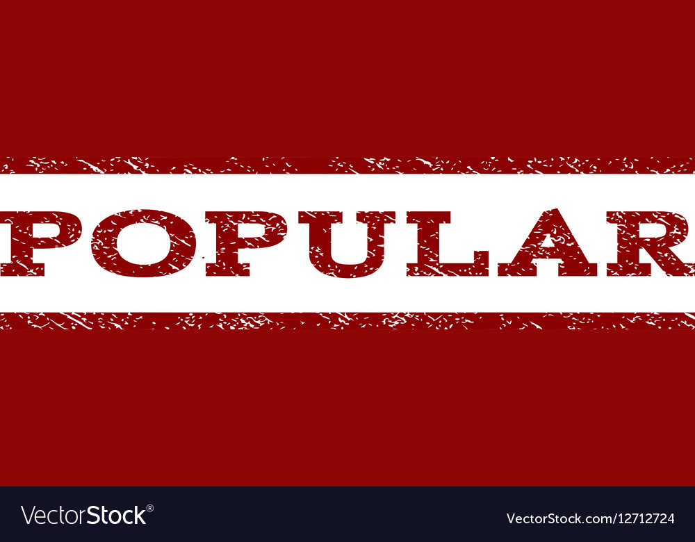 Popular Watermark Stamp Royalty Free Vector Image