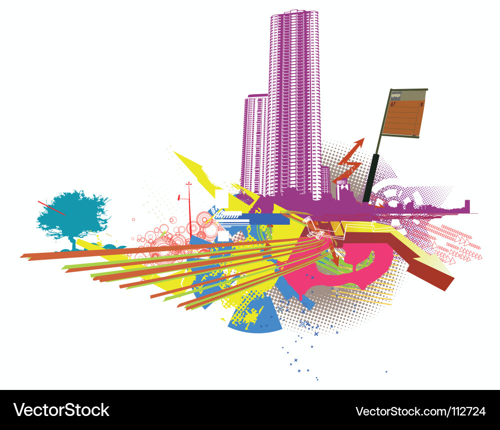 Urban background Royalty Free Vector Image - VectorStock