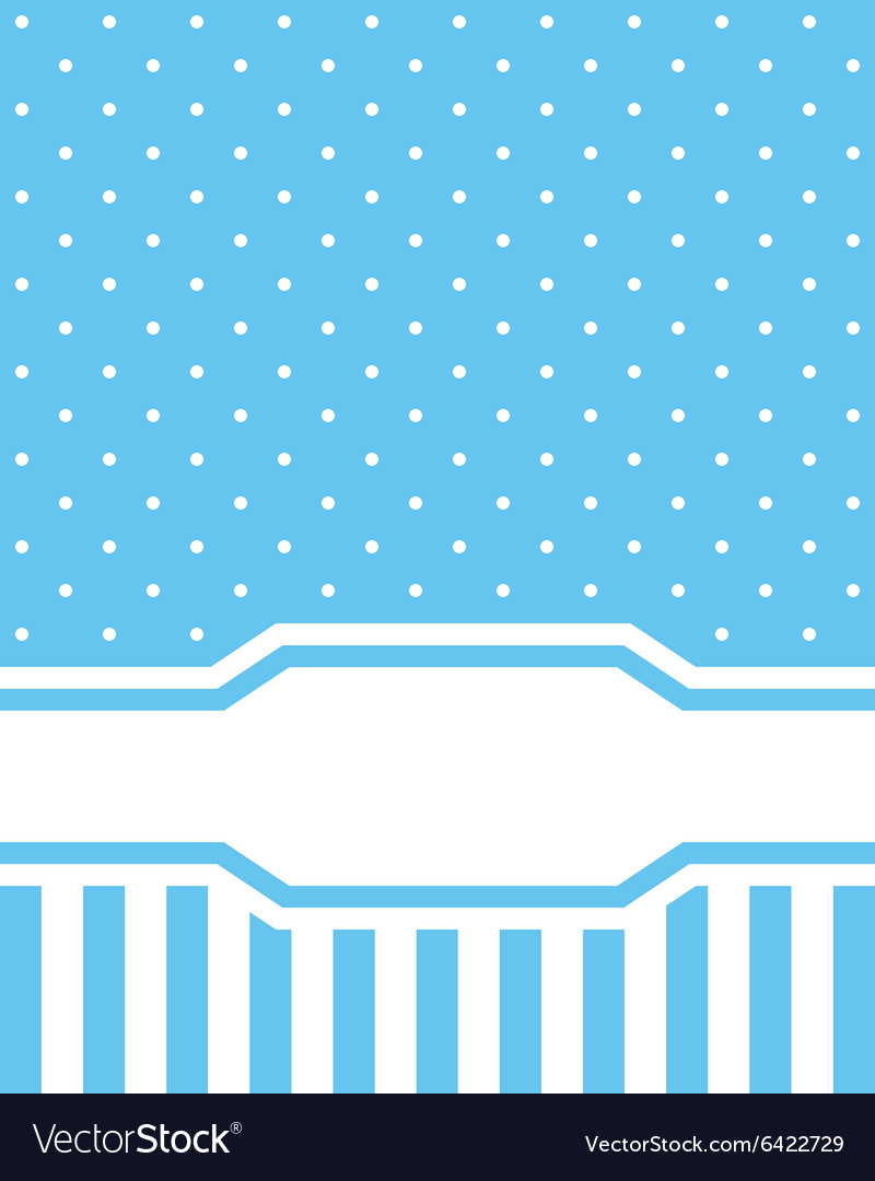 Card invitation blue Royalty Free Vector Image
