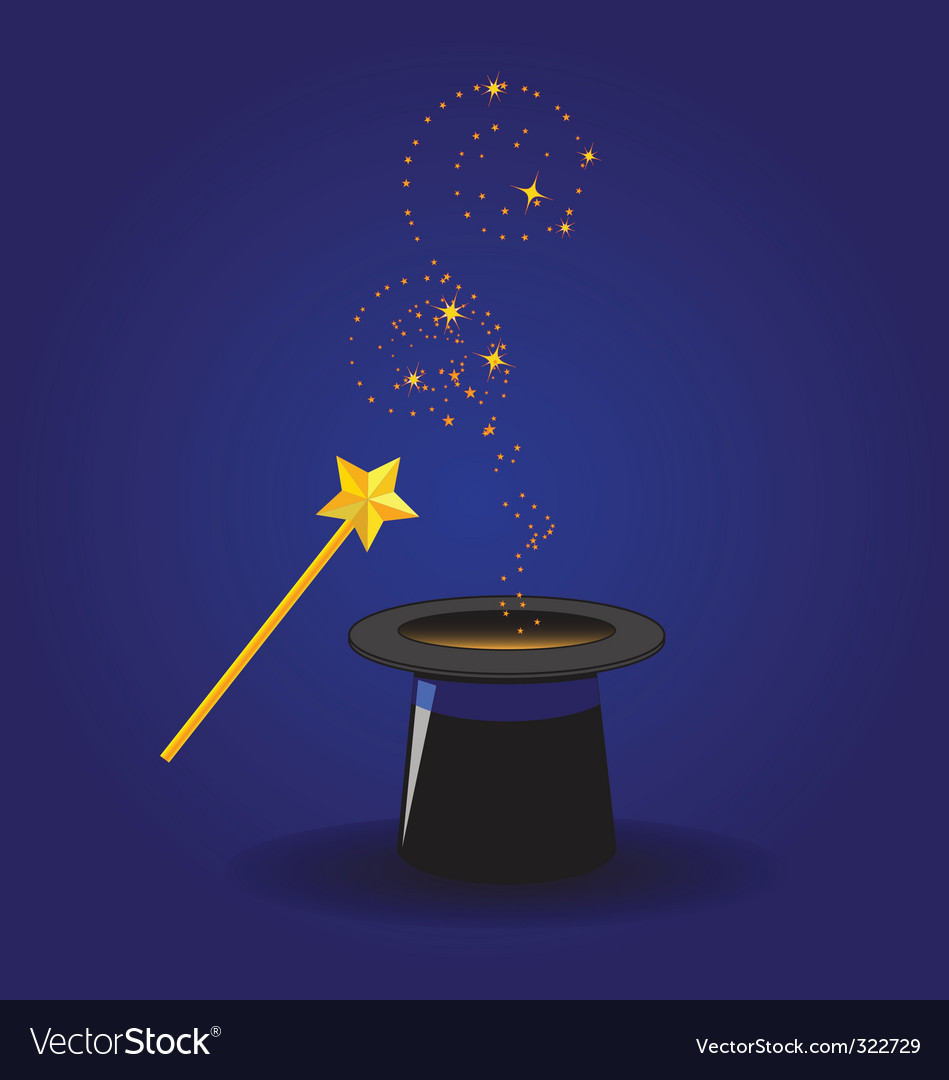 Magic wand Royalty Free Vector Image - VectorStock